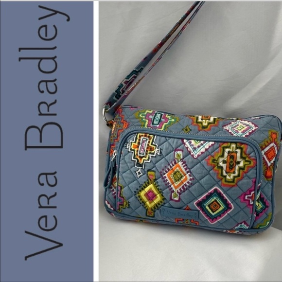 Vera Bradley Handbags - Vera Bradley Retired Fall 2017 Painted Medallions Iconic RFID Crossbody Bag